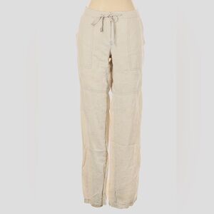 Michael Kors beige/ivory/off-white 100% linen pants with pockets $89 - Size 6